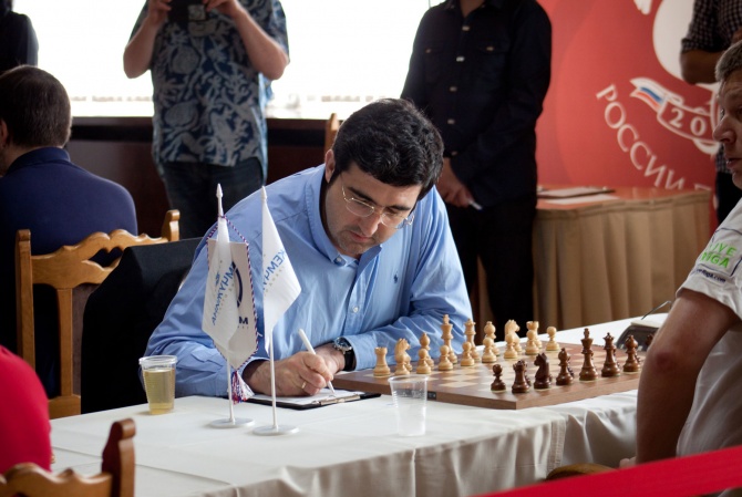 Владимир Крамник на командном турнире в Сочи 